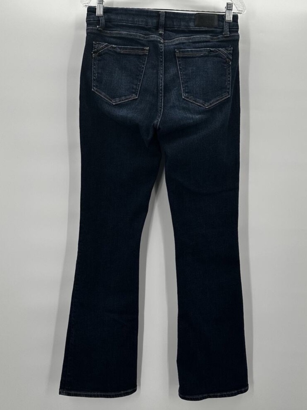Buckle Black Jeans Womens 27x34 Blue Dark Wash Boot Cut Shaping Smoothing